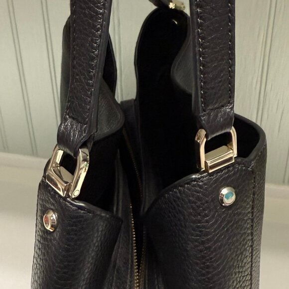 KATE SPADE Lena Triple Entry Shoulder Bag Pebbled Leather EUC Authentic - Picture 5 of 13